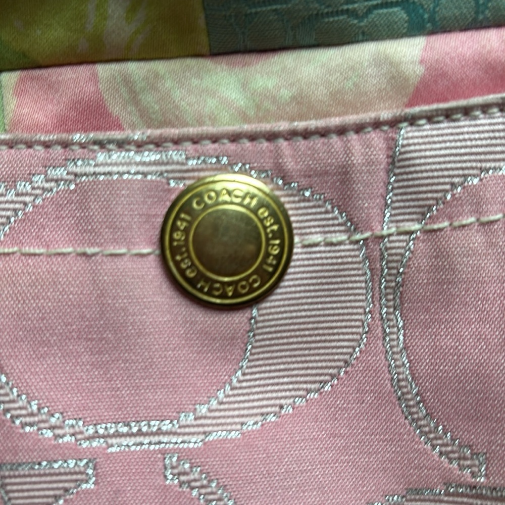 Vintage Colorful/Pastel Patchwork Coach Bag - Picture 12 of 13